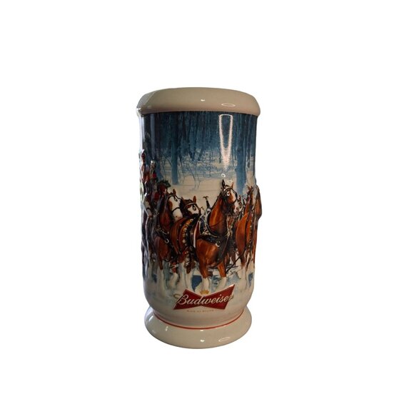 2007 Budweiser Winters Calm Holiday Beer Stein Collectible W/ Box & COA - Picture 1 of 13